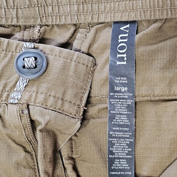 Vuori The Rise The Shine Drawstring Waist Men Pants Size L Brown - Picture 3 of 10